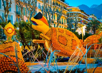 Zitronenfest Menton & Blumenkorso Nizza